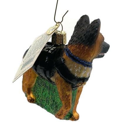 Old World Christmas K9 Police Dog Ornament Animal OWC Christmas Tree Decoration6