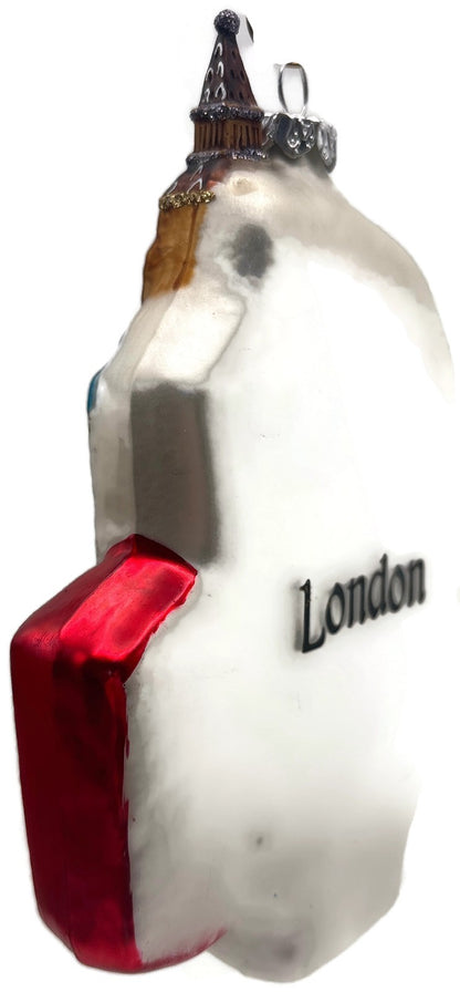 London Landmark Big Ben London Eye Black Cab Phone Booth Glass Ornament4
