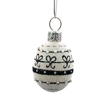 Patricia Breen Miniature Egg Beribboned and Bowed Jeweled Easter Ornament 29220