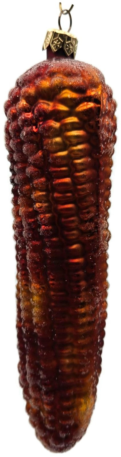 Christopher Radko Native Blend Orange Brown Corn Christmas Ornament 98-060-06