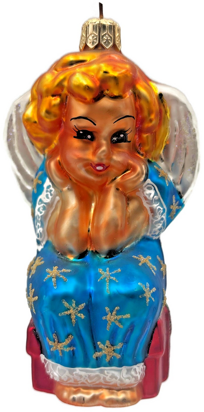 Christopher Radko Li'l Miss Angel 1997 Starlight Christmas Ornament 97 SP 210