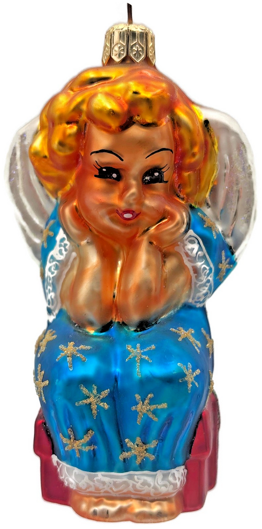 Christopher Radko Li'l Miss Angel 1997 Starlight Christmas Ornament 97 SP 210
