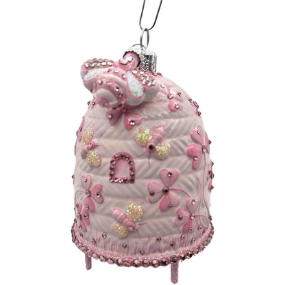 Patricia Breen Castle Caldwell Pink Bees Flower Spring Christmas Ornament 310810