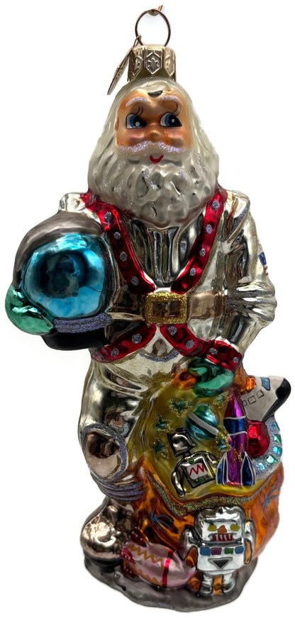 Christopher Radko 2000 Moon Walker Astronaut Santa Glass Ornament 00 386 00