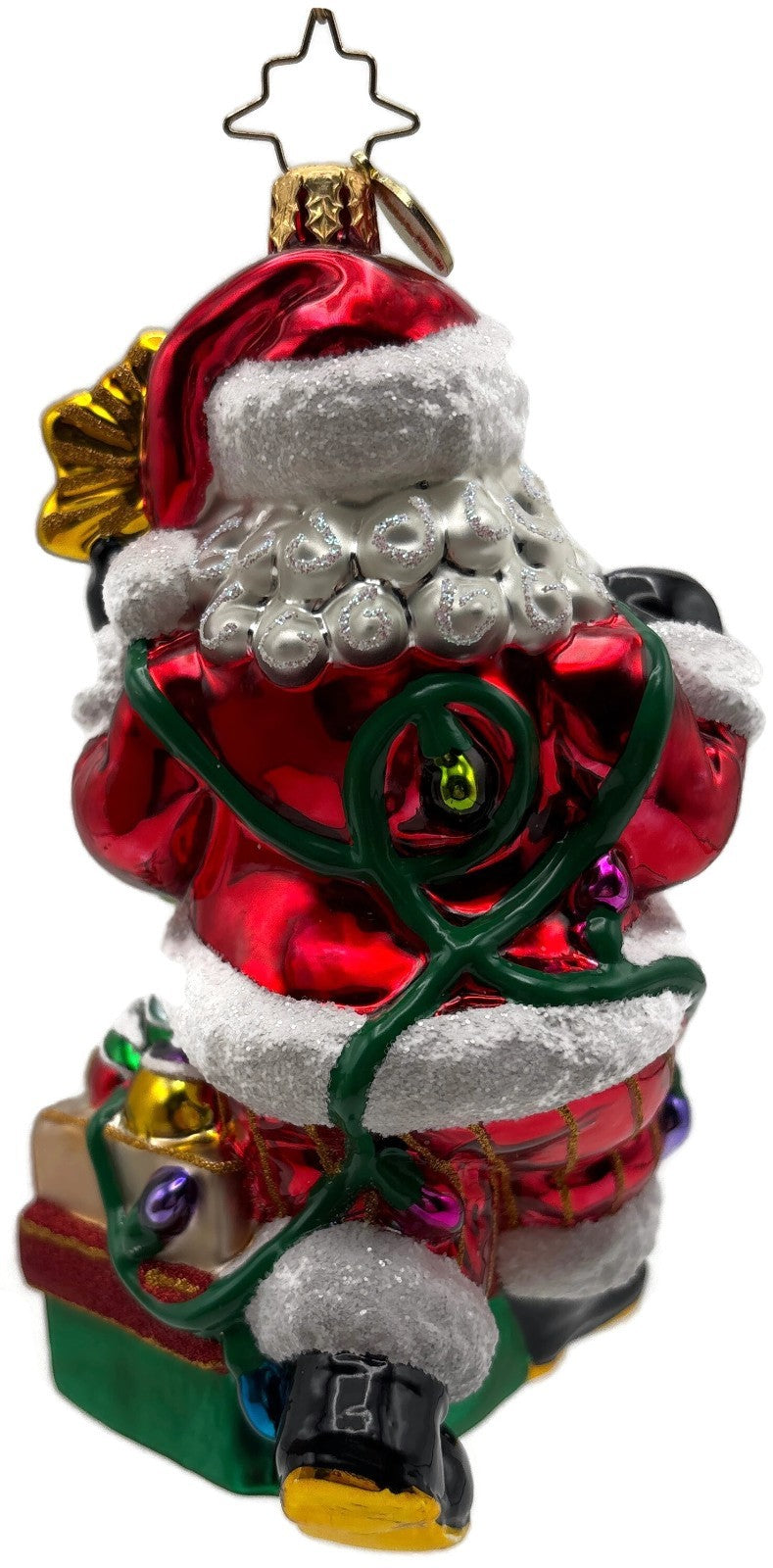 Christopher Radko 2014 Shiny Brite Santa Glass Christmas Ornament 10175774
