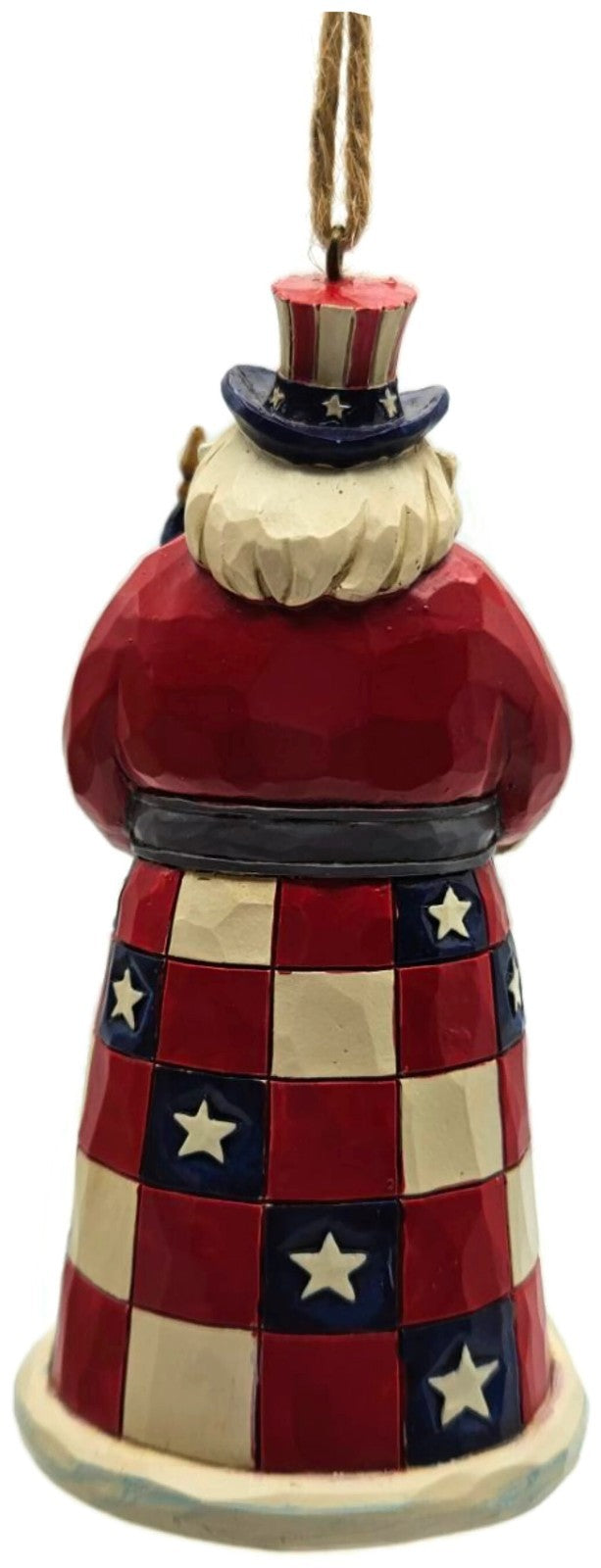 Jim Shore Heartwood Creek American Santa USA Patriotic Enesco Christmas Ornament5