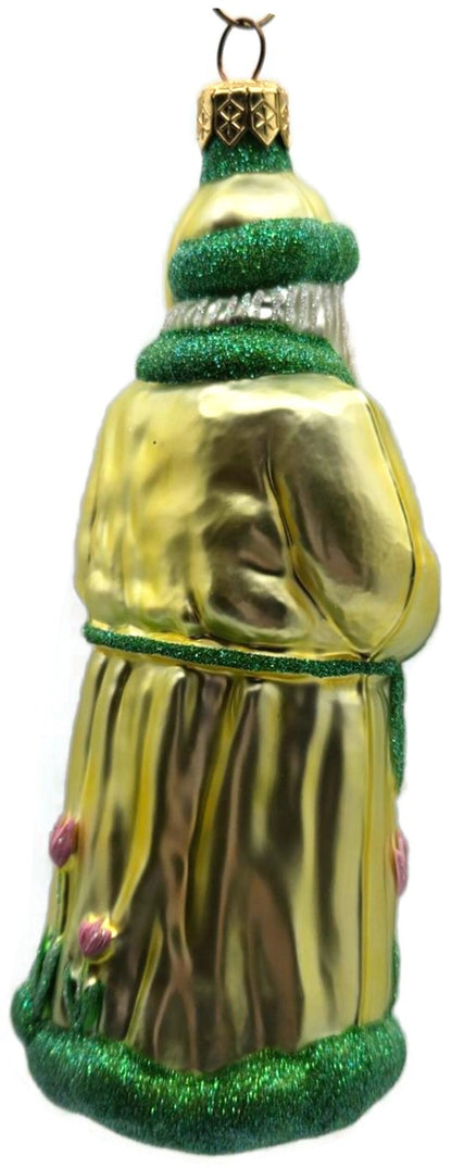 Patricia Breen Santa Dreams of Spring Yellow Spring Christmas Ornament 97404