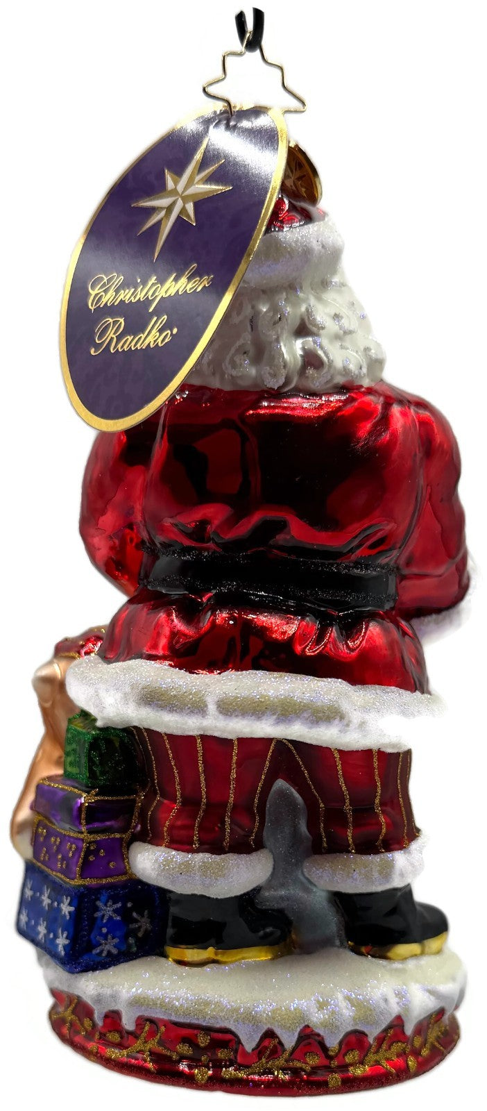 Christopher Radko Deer Friends Santa Reindeer Christmas Ornament 10169046