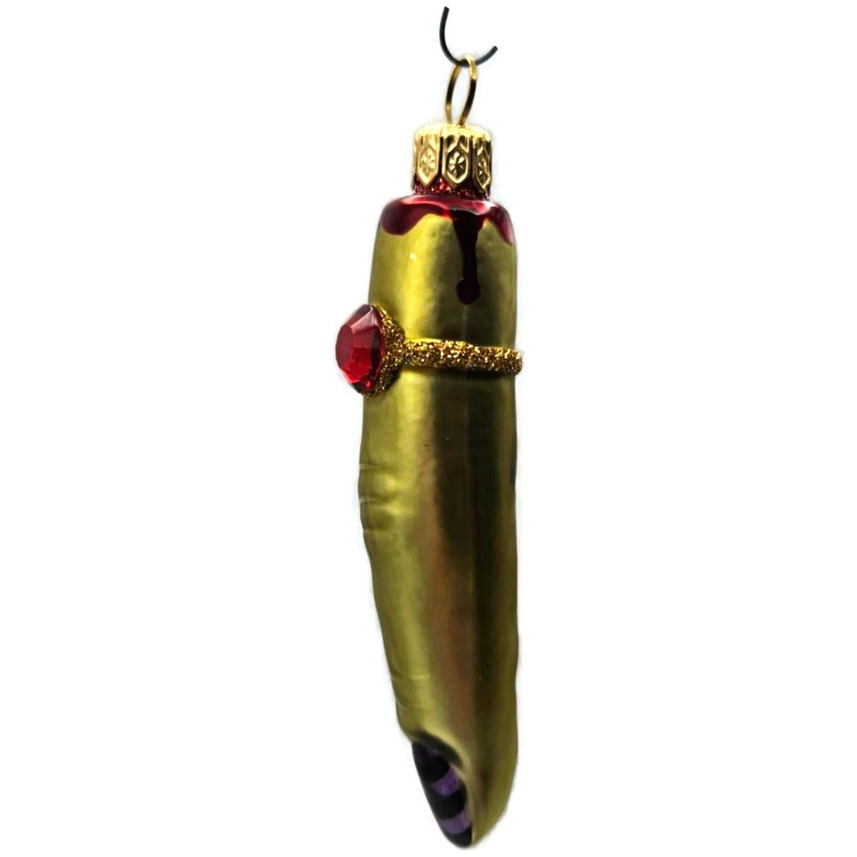 Patricia Breen Halloween Lady Finger Frankalene Green Christmas Ornament 25191