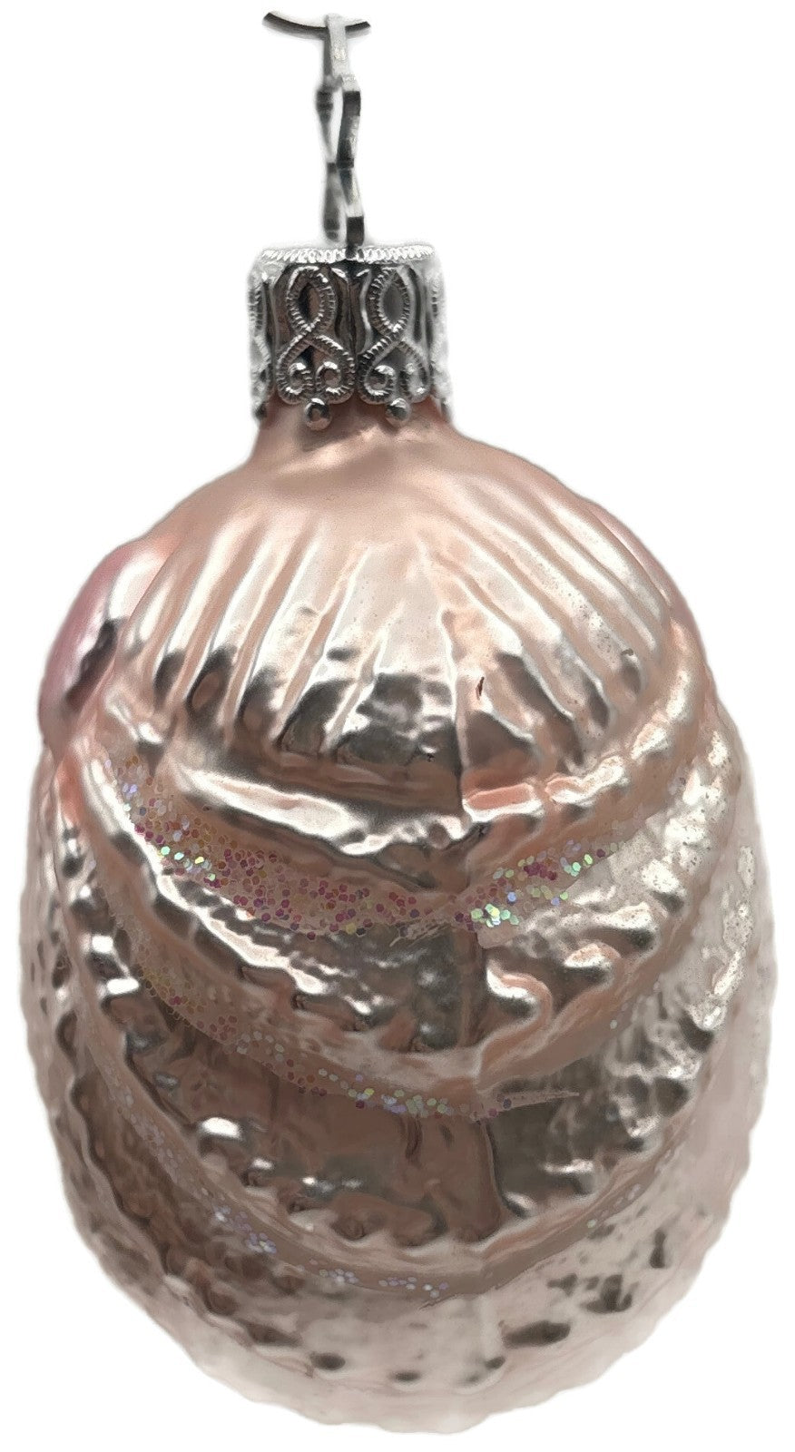 Inge-Glas OWC 3623 Pink Sea Shell German Glass Christmas Ornament Star Crown5
