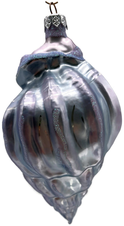 Patricia Breen Coastal Santa Periwinkle Matte Nautical Christmas Ornament 97104