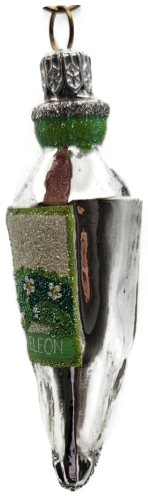Patricia Breen Miniature Paint Tube Chameleon Daisy Spring Glass Ornament 23342