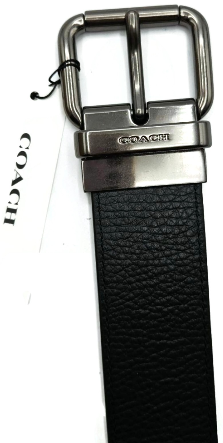 Coach x Jean Michel Basquiat Famous Reversible Black Leather Belt 38mm Sz 42 NWT3