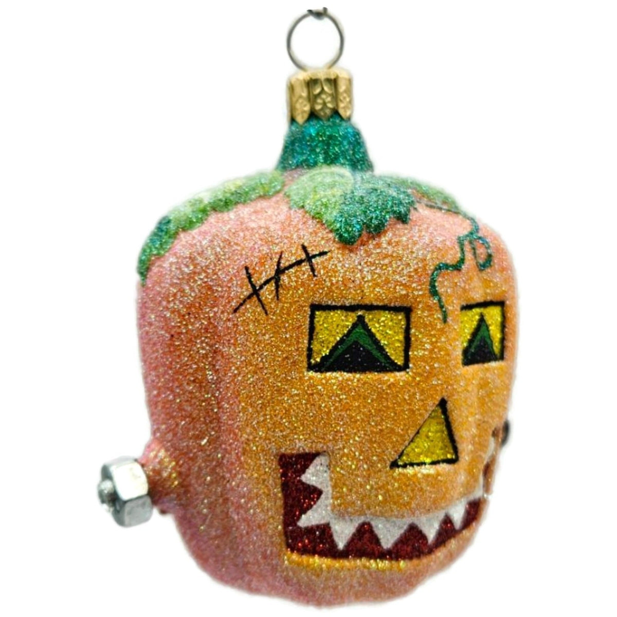 Patricia Breen Franken Frankenstein Pumpkin Orange Halloween Ornament  2300NM9