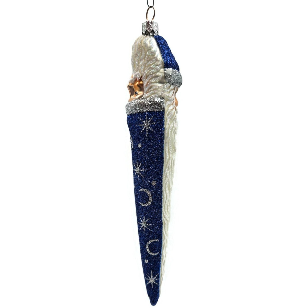 Patricia Breen Bowman Santa Constellations Blue Stars Christmas Ornament 21986