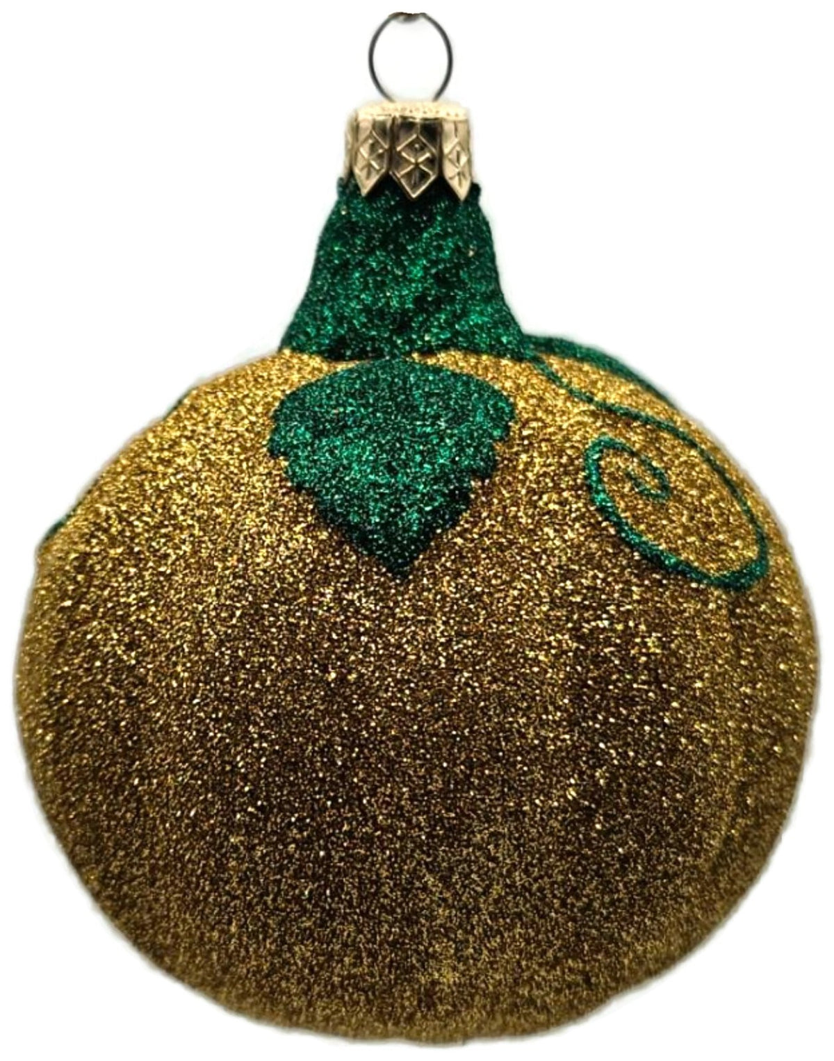 Patricia Breen Halloween Fanciful Pumpkin Gold Green Christmas Ornament 98125
