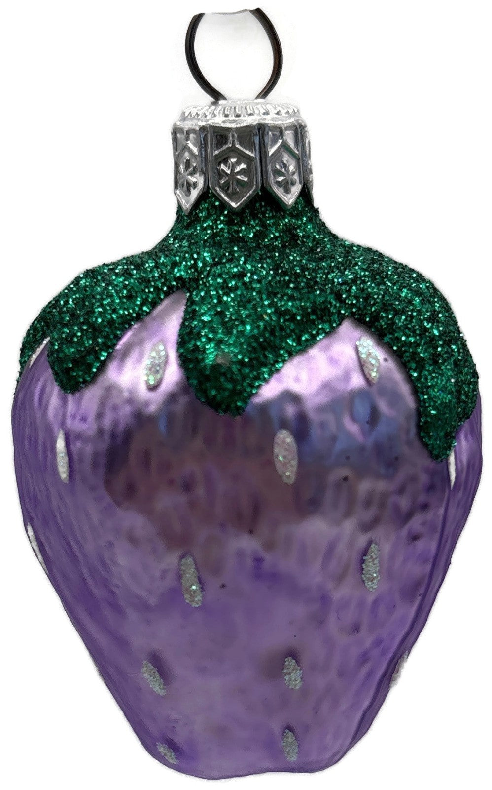Patricia Breen Frosted Strawberry Lavender Spring Fruit Christmas Ornament 96144