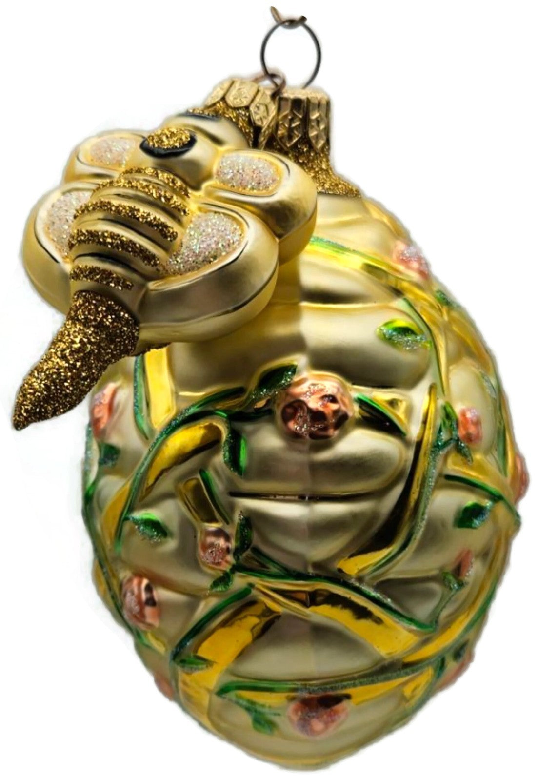 Patricia Breen Trelliage Beehive Pink Rose Gold Bee 2 Part Spring Ornament 20439