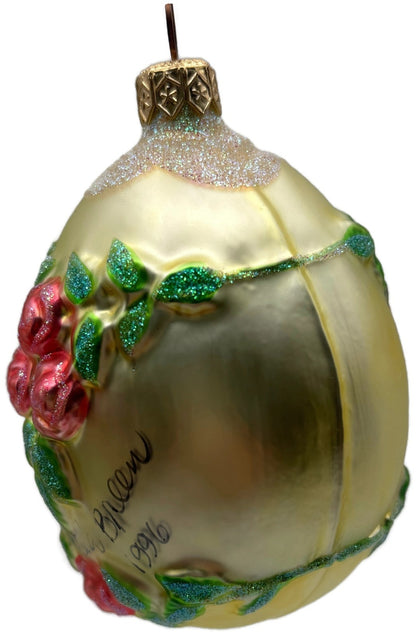 Patricia Breen 1996 Aleksandra's Egg Neiman Marcus Signed Easter Ornament 96004