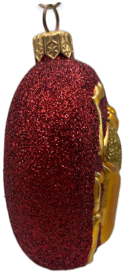 Patricia Breen Cleopatra's Scarab Red Gold Beetle Insect Christmas Ornament 97096