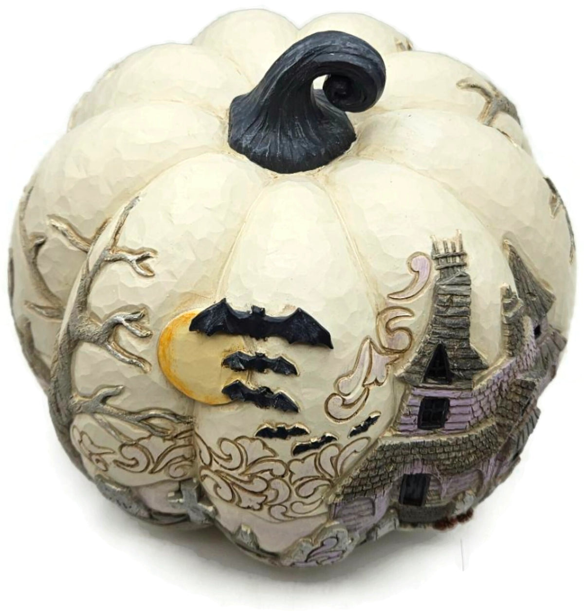 Jim Shore Heartwood Creek A Little Batty Pumpkin Enesco Halloween Decor Figurine9