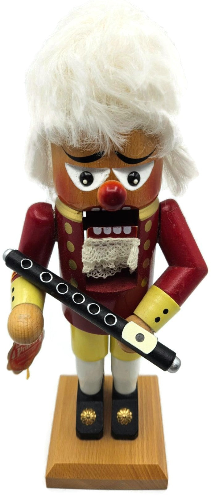 Christian Steinbach Nutcracker Flute Player 1993 German Wood Vintage Signed8