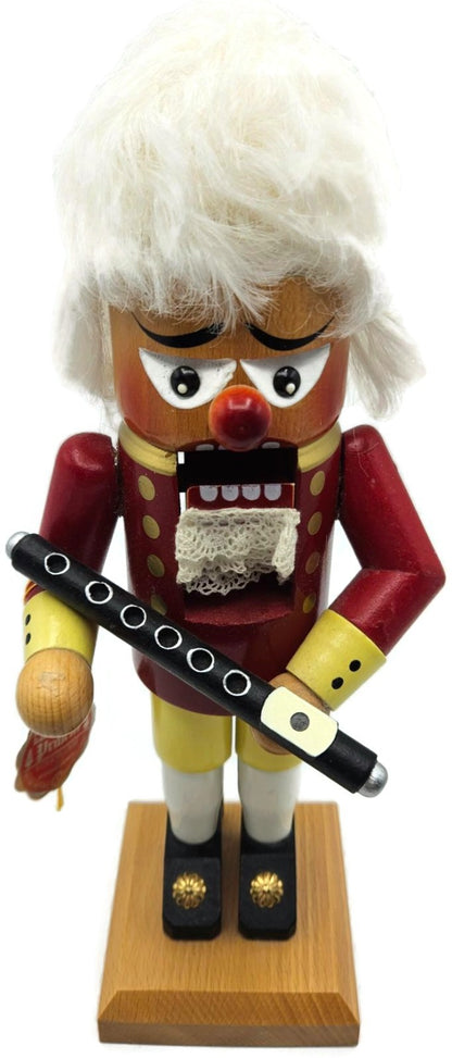 Christian Steinbach Nutcracker Flute Player 1993 German Wood Vintage Signed8