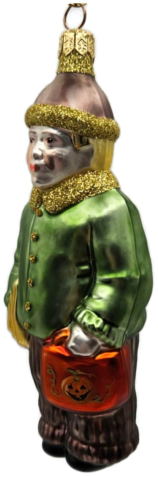 Patricia Breen Henry's First Day of School Green Brown Glass Ornament 97193