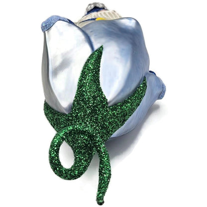 Patricia Breen Bluebell Pearl Santa Blue Flower Spring Christmas Ornament 999510
