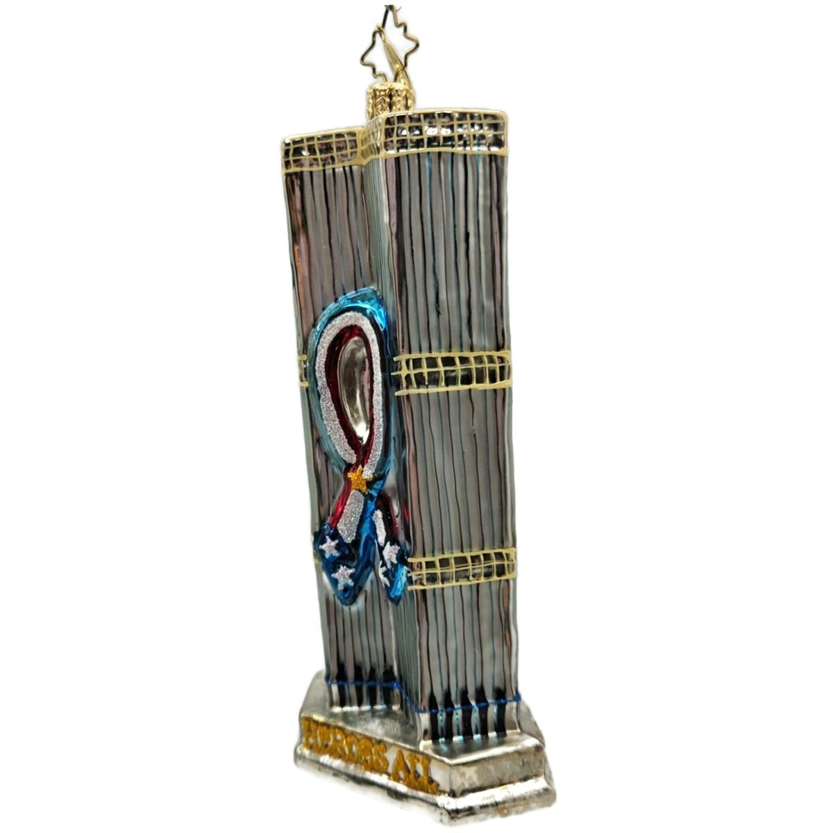 Christopher Radko Heroes All Twin Towers 9/11 NYC Patriotic Ornament 01 1099 01