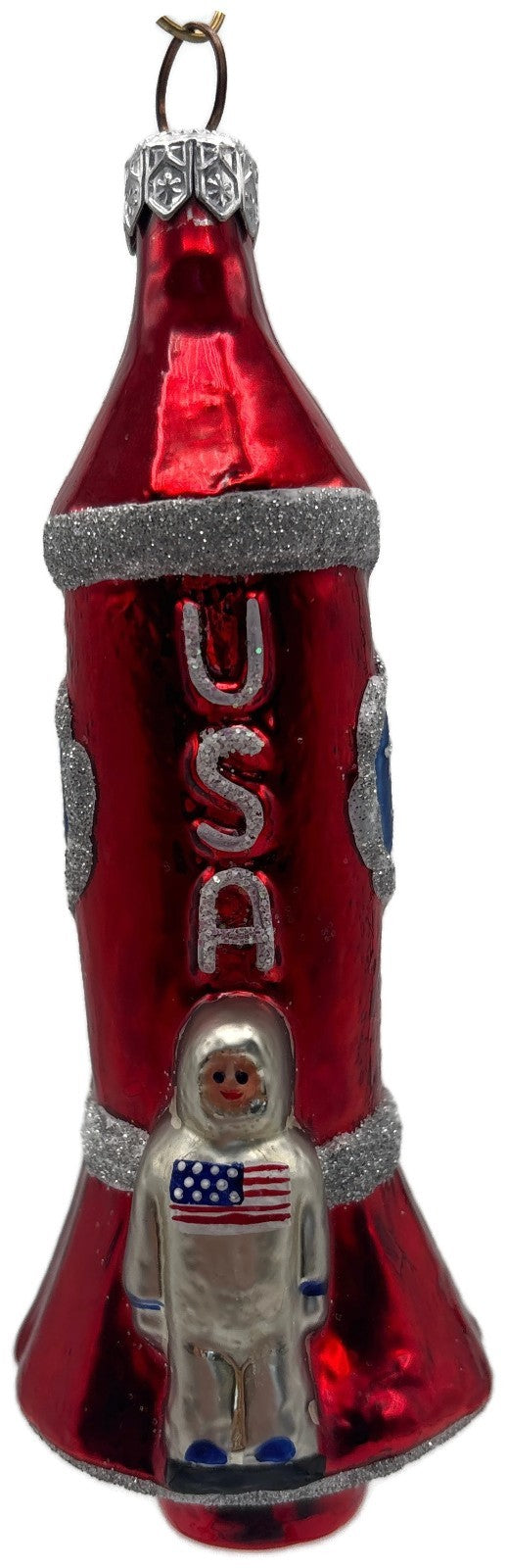 Patricia Breen Rocketboy USA Silver Space Suit Patriotic Christmas Ornament 95340