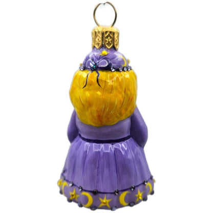Patricia Breen A Bright Future Violet Moon Stars Purple Halloween Ornament 29046