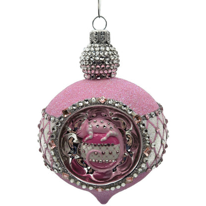 Patricia Breen Anniversary Reflector Pink Chameleon Christmas Ornament CATZ 388810