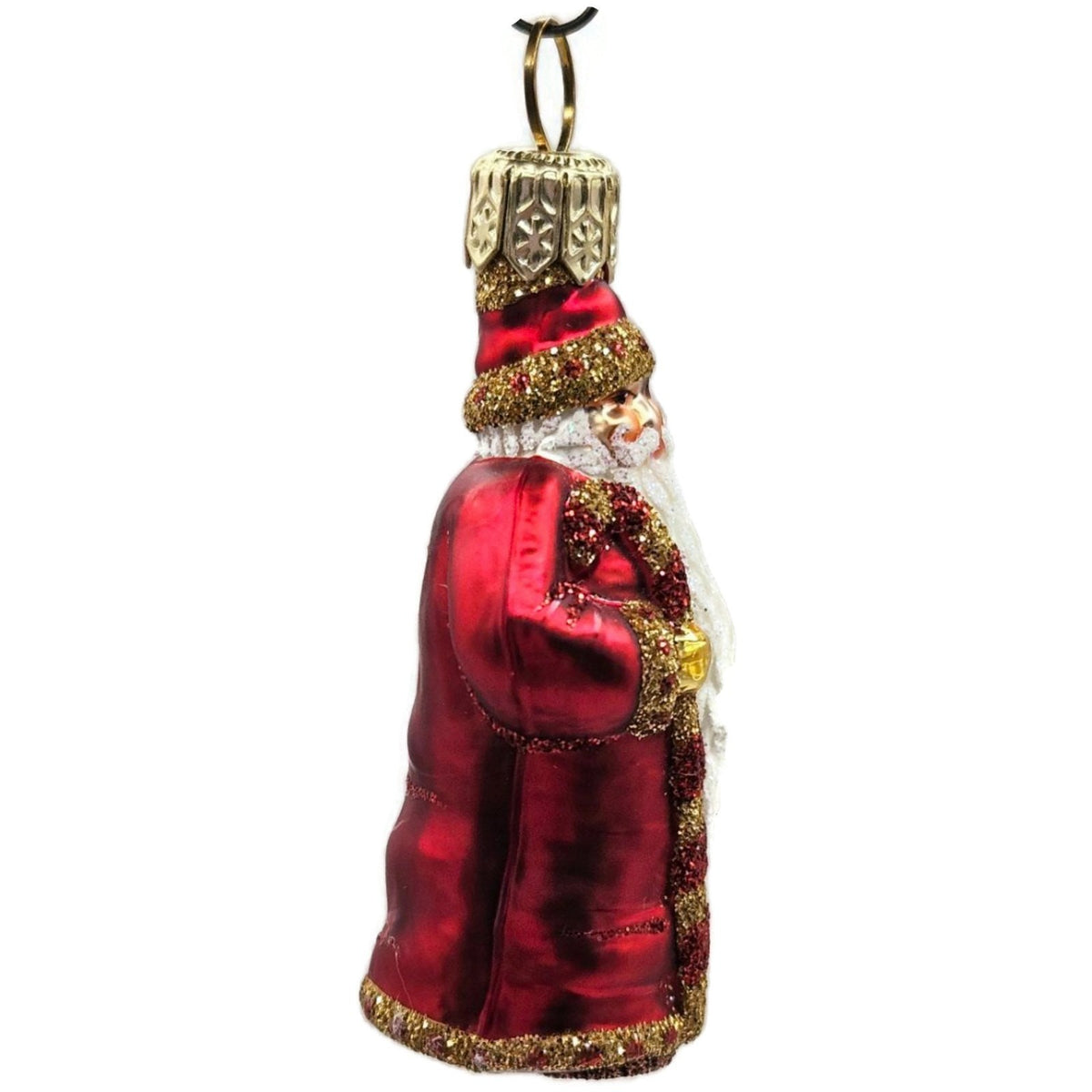 Patricia Breen Miniature Candy Cane Santa Red Micro Mini Christmas Ornament 22937