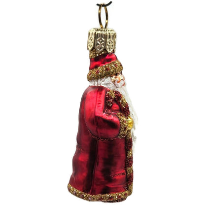 Patricia Breen Miniature Candy Cane Santa Red Micro Mini Christmas Ornament 22937