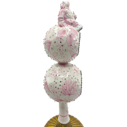 Patricia Breen Summit Finial Chinoiserie Pink Spring Christmas Tree Topper 313311