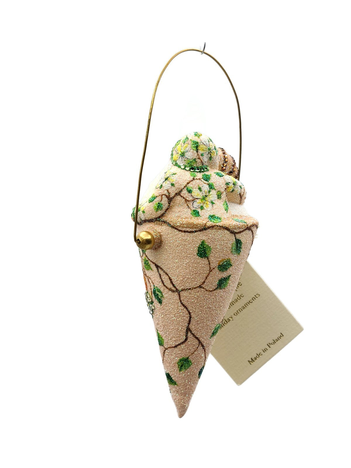 Patricia Breen Victorian Candy Cone Peaches Glass Spring Christmas Ornament 25804