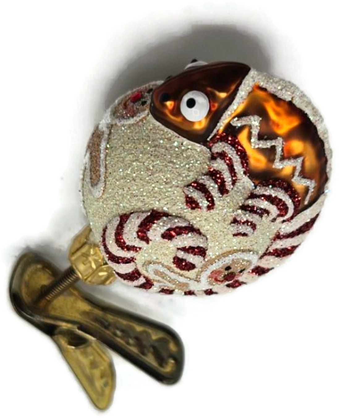 Patricia Breen Ultra Miniature Chameleon Gingerbread Christmas Ornament 25503