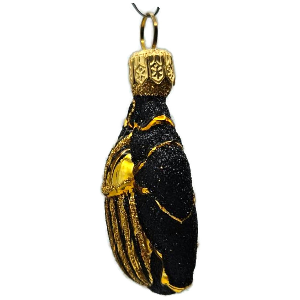 Patricia Breen Bugs Black Gold Beetle Stripe Insect Christmas Ornament 23116