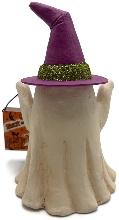 Bethany Lowe Halloween Witchy Ghost With Treat Bag TF3241 Hand Painted4