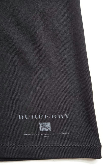 Burberry Brit Nova Check Cuffs Scoop Neck Top Black 3/4 Sleeve Women Size Medium8