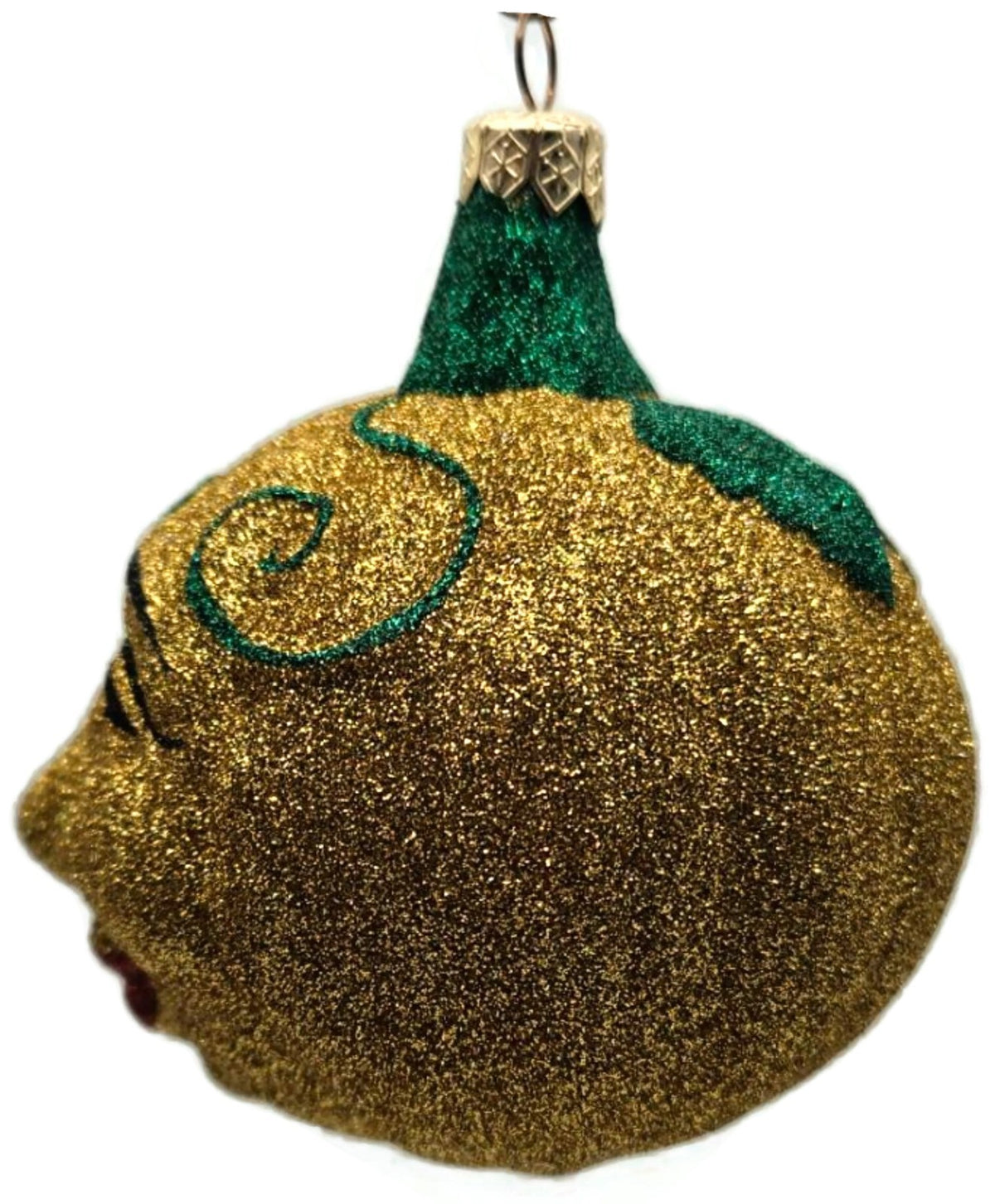 Patricia Breen Halloween Fanciful Pumpkin Gold Green Christmas Ornament 98126