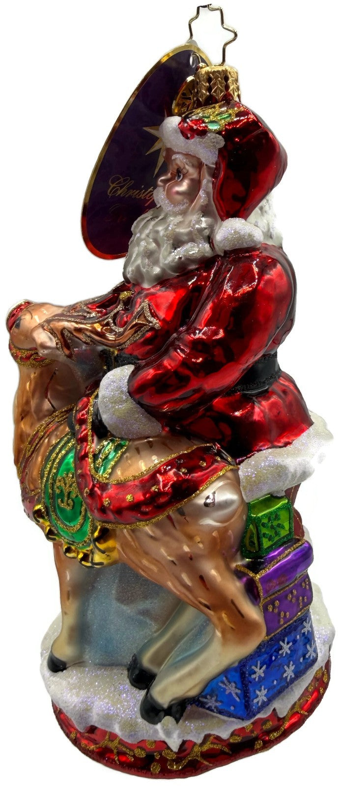Christopher Radko Deer Friends Santa Reindeer Christmas Ornament 101690411