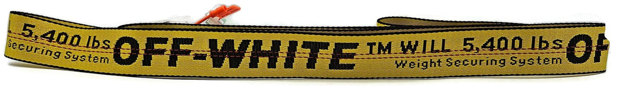 Off White c/o Virgil Abloh Industrial Belt Yellow 5400 lbs Webbing NWT0