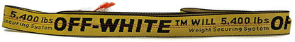 Off White c/o Virgil Abloh Industrial Belt Yellow 5400 lbs Webbing NWT0