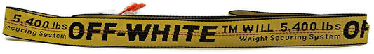 Off White c/o Virgil Abloh Industrial Belt Yellow 5400 lbs Webbing NWT0