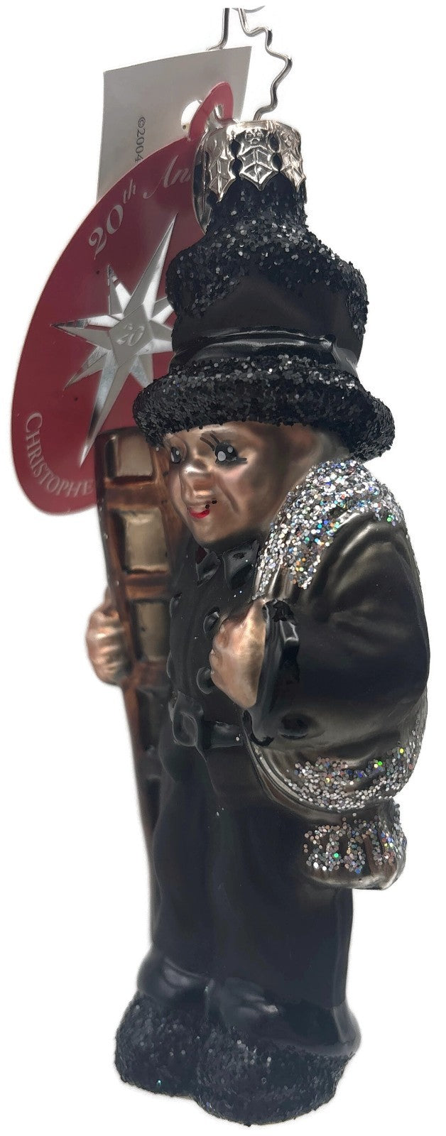 Christopher Radko Lucky Sweep 20th Anniversary Black Christmas Ornament 10120708