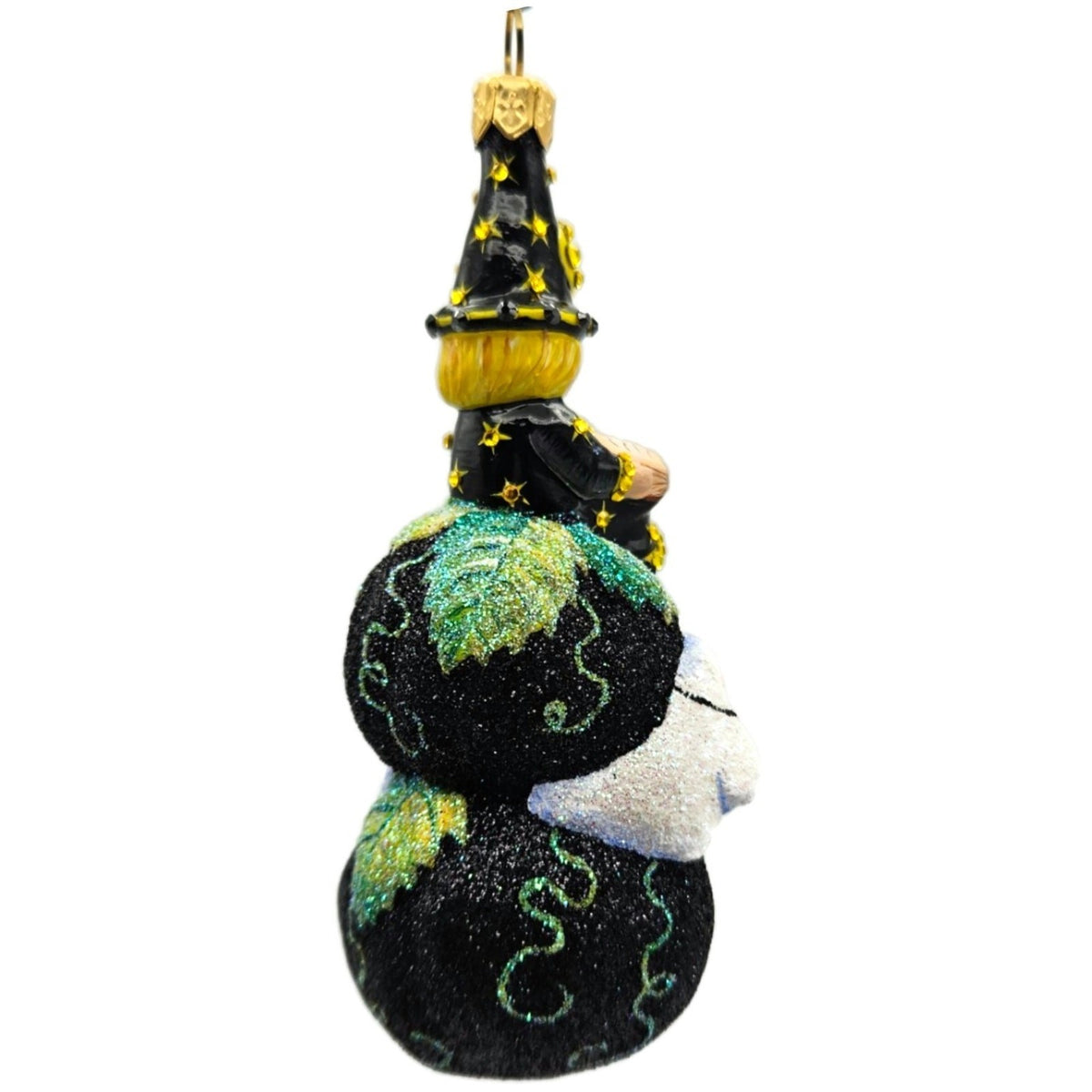 Patricia Breen Spell Bound Black Witch Pumpkin Moon Halloween Ornament 29285