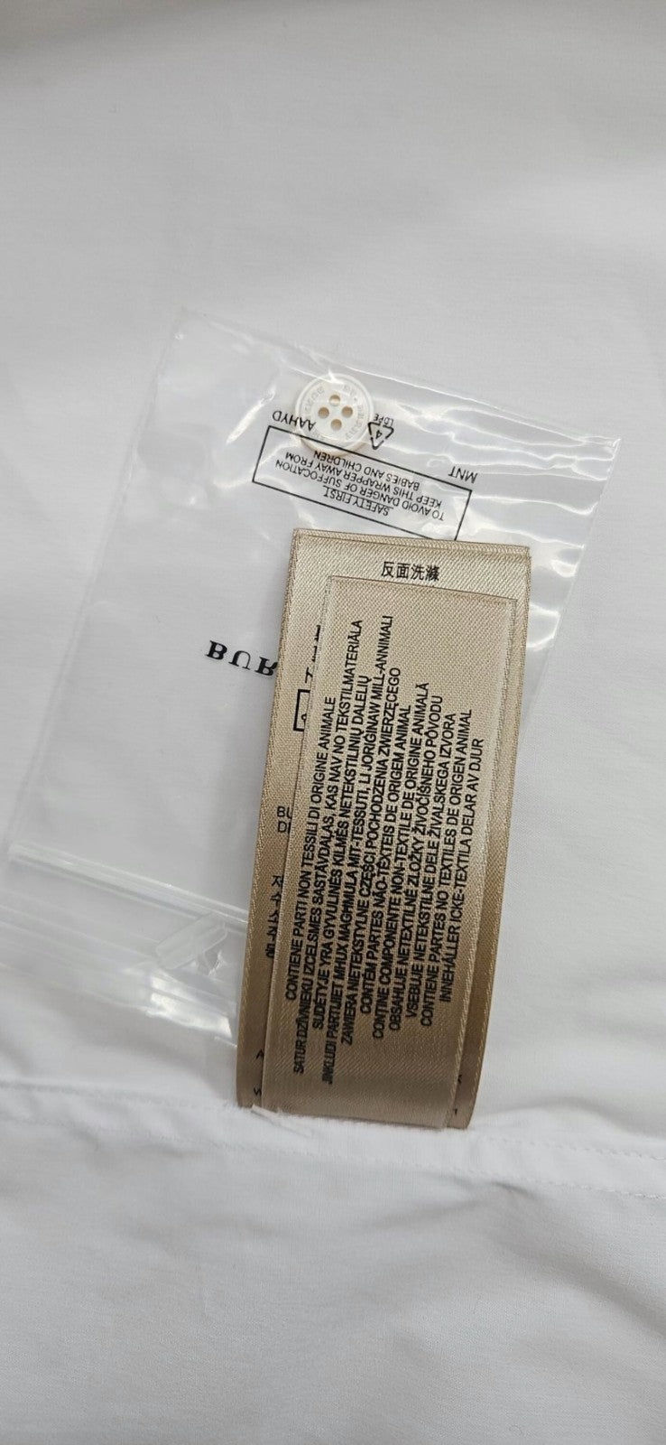 Burberry London Women's White Ruffle Collar Cuff Cotton Button Up Shirt US 6 NWT8