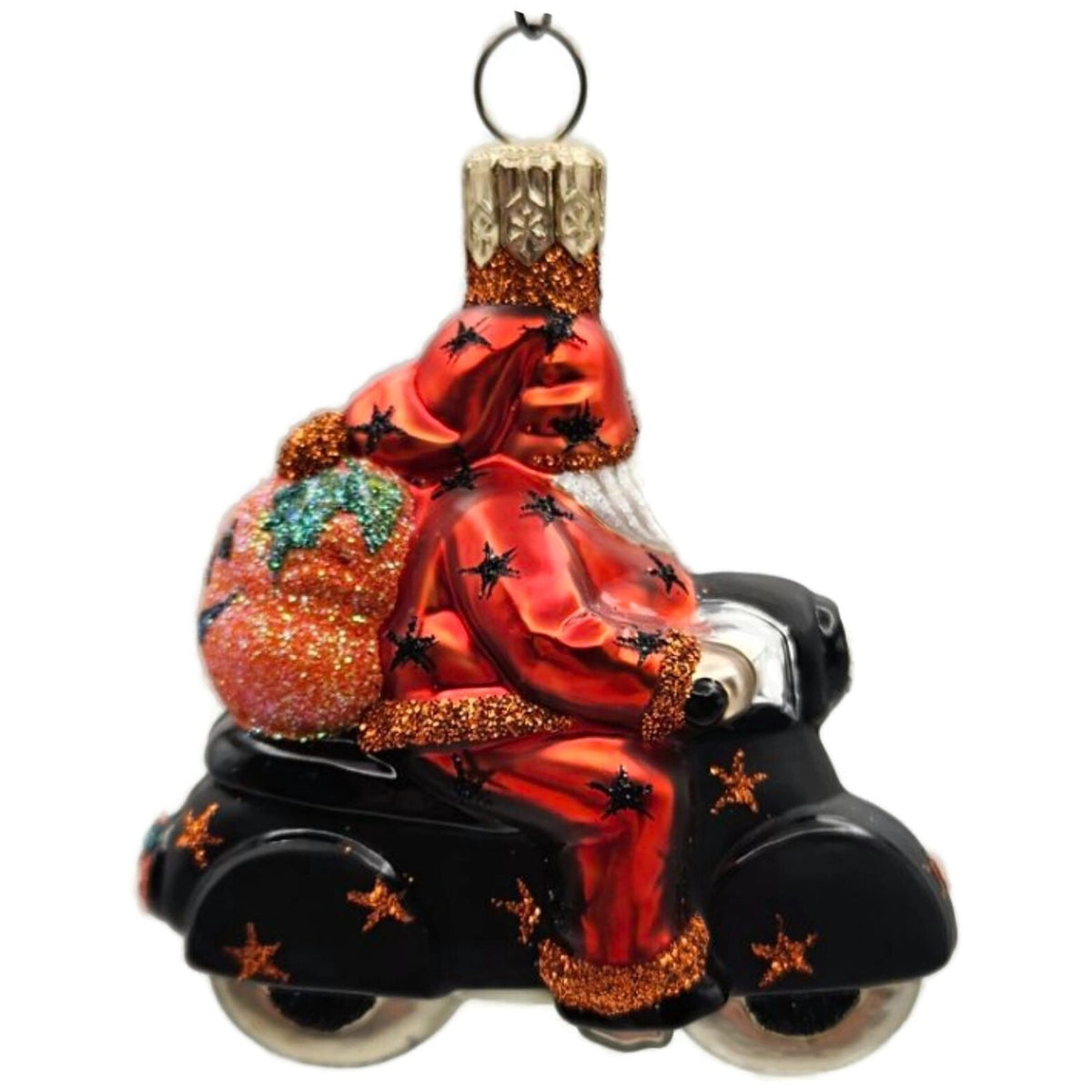 Patricia Breen Halloween Ciao Henry Orange Pumpkin Stars Christmas Ornament 22185